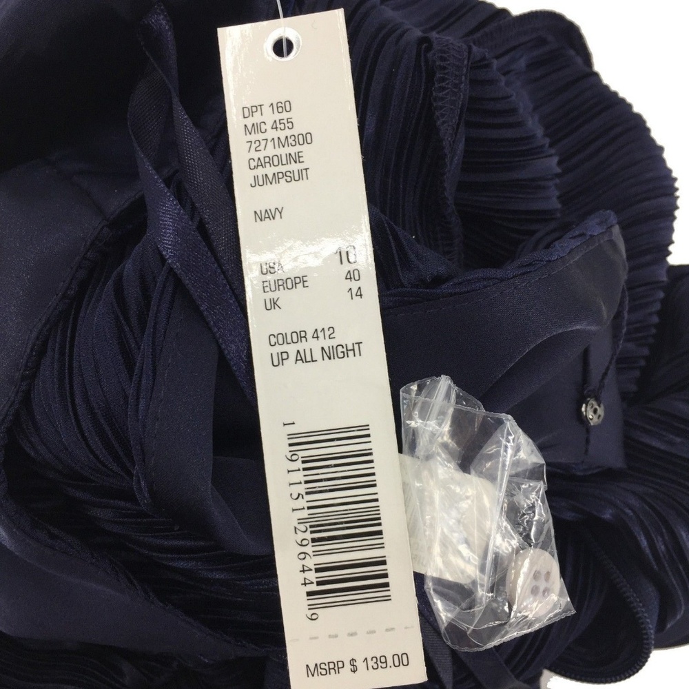 Gianni Bini Caroline Crushed Velvet Jumpsuit Sz 0 - Picture 5 of 7